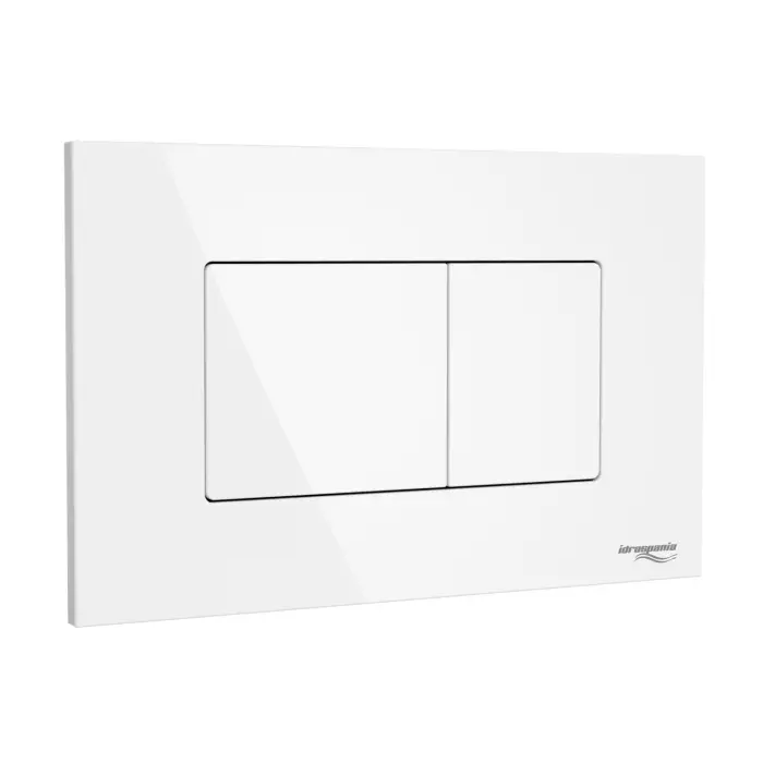 Кнопка смыва IDROSPANIA Noelia двойная, белая глянцевая (30370)