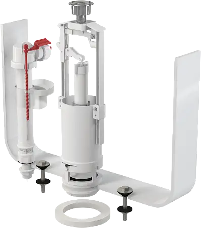 Сливная арматура Alcadrain со стоп кнопкой (одинарной), с нижней подводкой (SA2000S 1/2" CHROM)
