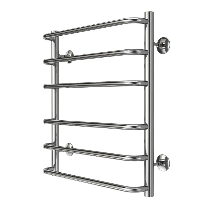 Полотенцесушитель водяной AZARIO Ферара 500/600 6 секций, нижнее/диагональное подключение, 1/2", хром (AZ09156)