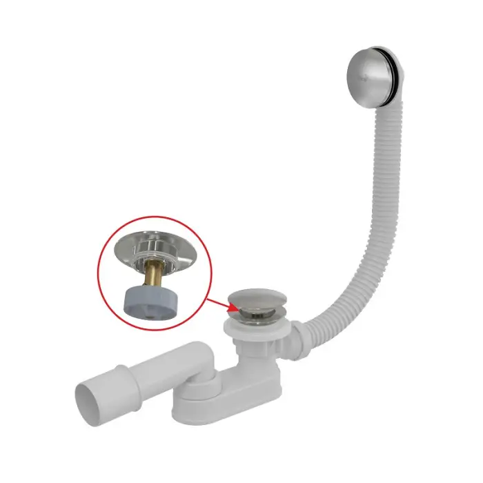 Слив-перелив Alcadrain для ванны, click/clack, хром (A507CKM)