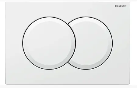 Кнопка смыва Geberit Delta01 двойной смыв, пластик, альпийский белый (115.107.11.1)