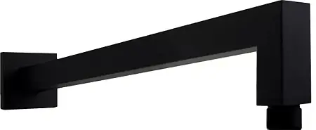 Крепление верхнего душа Paffoni QUADRO настенное, черный матовый (ZSOF063NO)