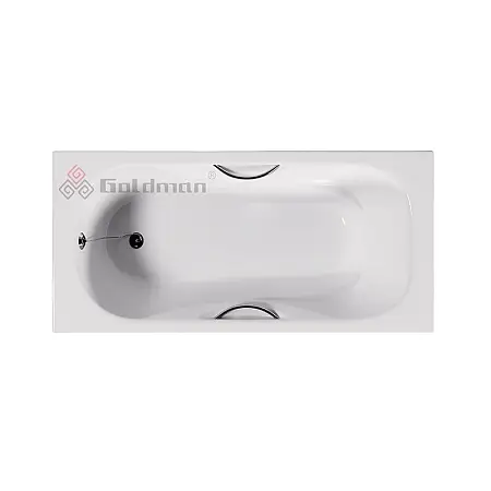 Ванна чугунная  Goldman Donni 170х80х42, с ножками и ручками