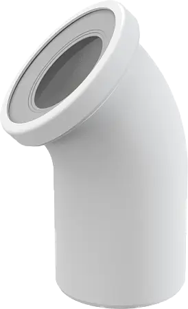 Колено для унитаза Alcadrain  45°, белый (A90-45)