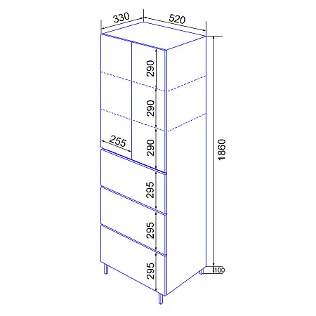 Пенал Эстима 523_схема