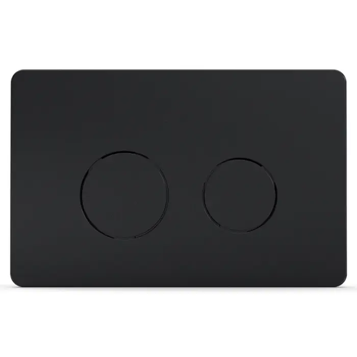 Кнопка смыва AZARIO двойная, круглая, цвет черный (AZ-8200-0087/AZ-P57-0190)