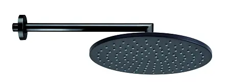 Верхний душ Bossini  COSMO Ø 280 mm с кронштейном 400 mm, черный матовый (H70596I.073)