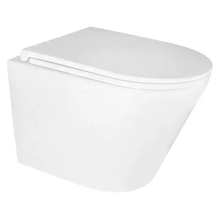 Унитаз подвесной Azario Teramo 515х355х365 безободковый, с быстросъемным сиденьем микролифт (AZ-0053)