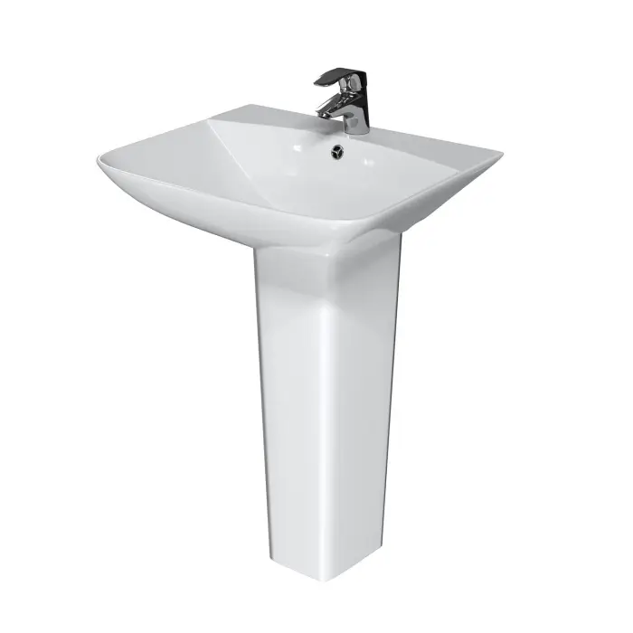 Раковина Azario Сэта 560х470х830 на пьедестале, белый (AZ-5002)