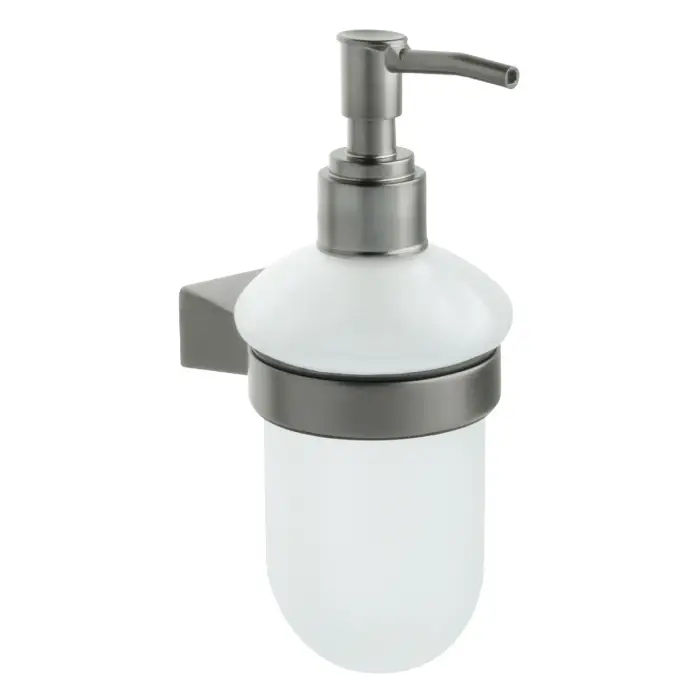 Дозатор для жидкого мыла Fixsen Trend GRAPHITE стекло, графит (FX-98012)