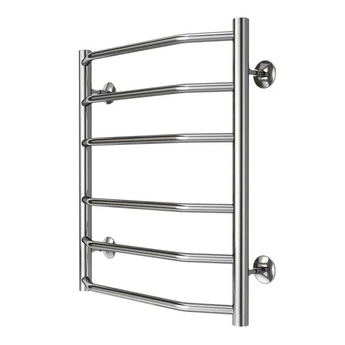 Полотенцесушитель водяной AZARIO RAVENNA 500/600 6 секций, нижнее/диагональное подключение, 1/2", хром (AZ07156)