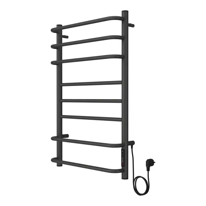 Полотенцесушитель электрический AZARIO MILAN 500/800 8 секций, диммер справа, графит (AZ83900G)