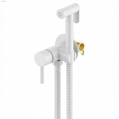 Гигиенический душ Loranto со смесителем, однорычажный, белый (LR80544000)