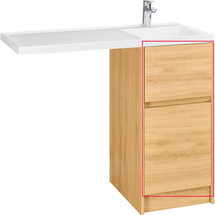 Фасад для тумбы Aquaton Лондри 40 Дуб Сантана (1A274901LH0C0)