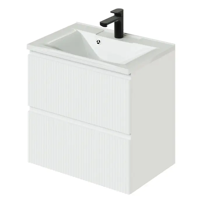 Комплект тумба Итана Kate 65 (642х442х640) подвесная, с раковиной Milena 65, Бланж (CS00091824)