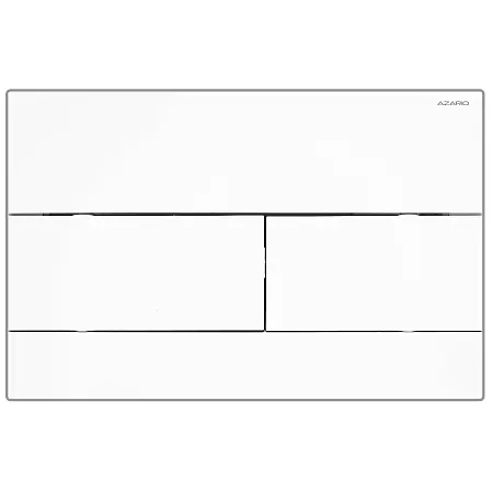 Кнопка смыва AZARIO NEW двойная, пластик, белый глянцевый (AZ-013.0)