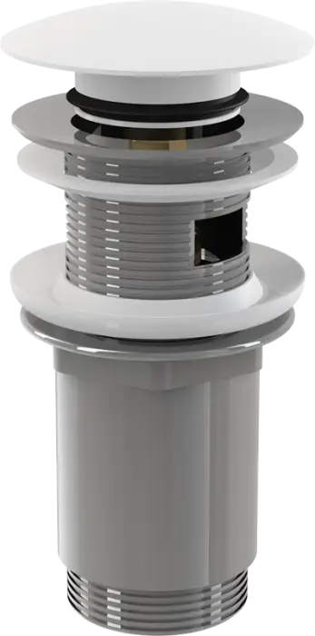 Донный клапан для раковины Alcadrain clik/clack 5/4, с переливом, хром (A390)